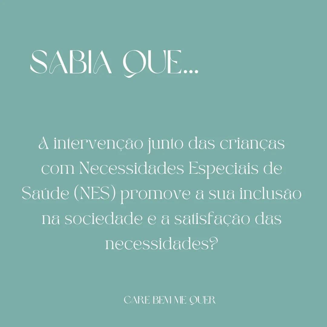 A acompanhar uma criança com necessidades especiais de saúde (NES) encontra-s... — foto 1 de 3